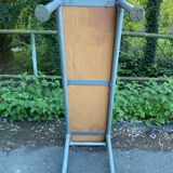 Individual leather and metal design bench