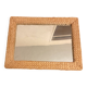 Grand miroir en cordage tressé