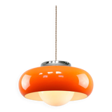 Large Space Age Model Best Pendant from Guzzini in Orange, 1970s