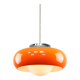 Large Space Age Model Best Pendant from Guzzini in Orange, 1970s