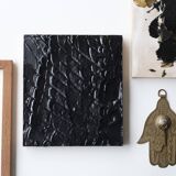 Tableau, peinture noire texturée de Vincent Dufresne, 2013