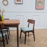 set of 4 vintage teak chairs