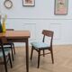 lot de 4 chaises en teck vintage