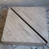 Coffee table in travertine