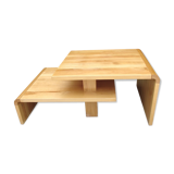 Wooden coffee table, 80s