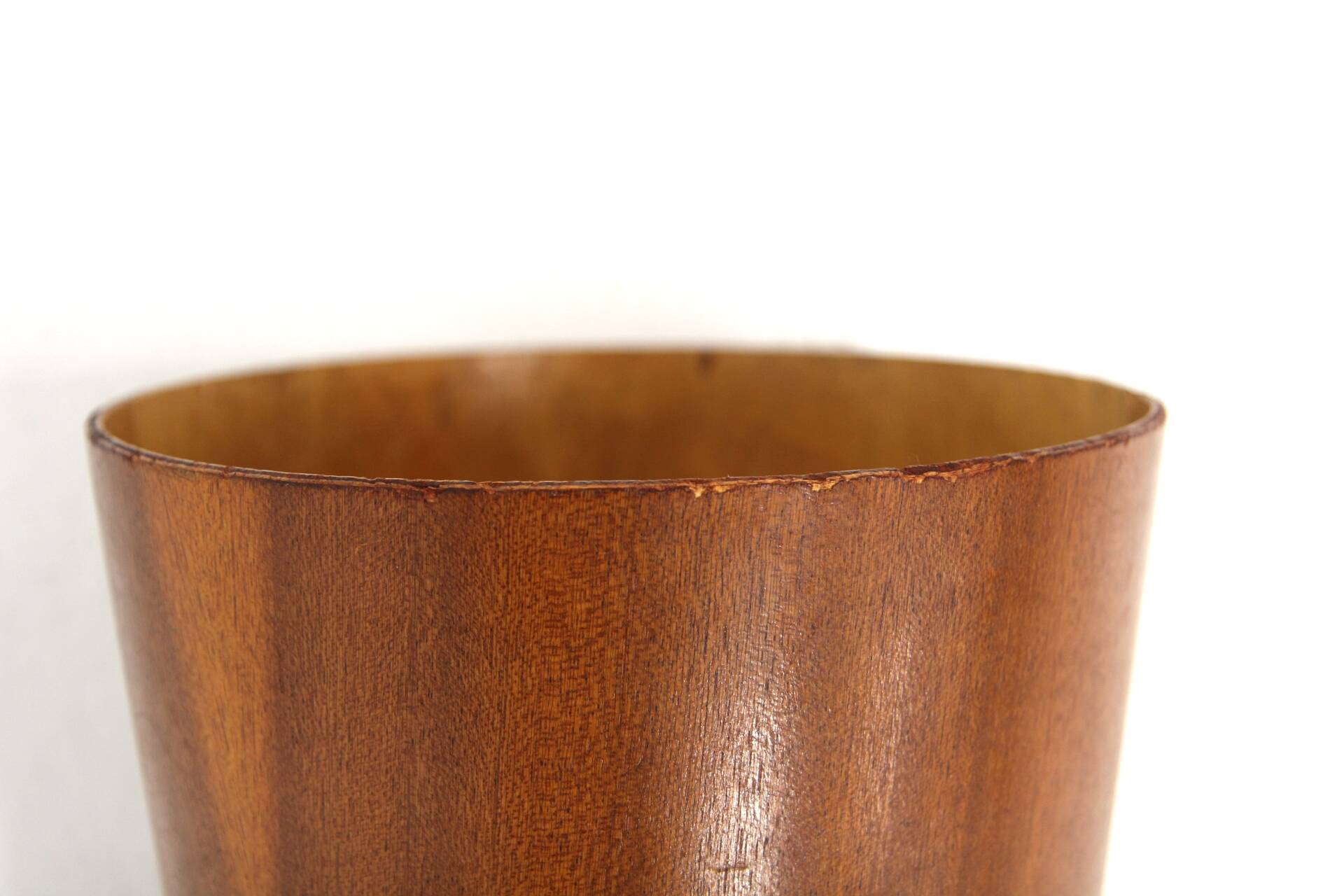 Teak waste paper basket, Martin Åberg for Servex, Sweden, 1960