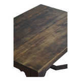 Bureau / Dining table in oak with Danish baroque inspiration and twisted legs, 1900s.