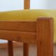 6 chaises velours jaune
