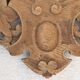 Fronton de porte en bois sculpture vintage wall art antique