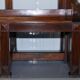 Victorian Double-Faced Carved Walnut Gallery Bench