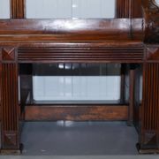 Victorian Double-Faced Carved Walnut Gallery Bench