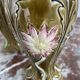 Vases en barbotine, paire, Art Nouveau, faïencerie DE BRUYN, signés, numéro