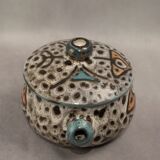 A meerschaum ceramic bonbonnière attributed to Marius Bessone