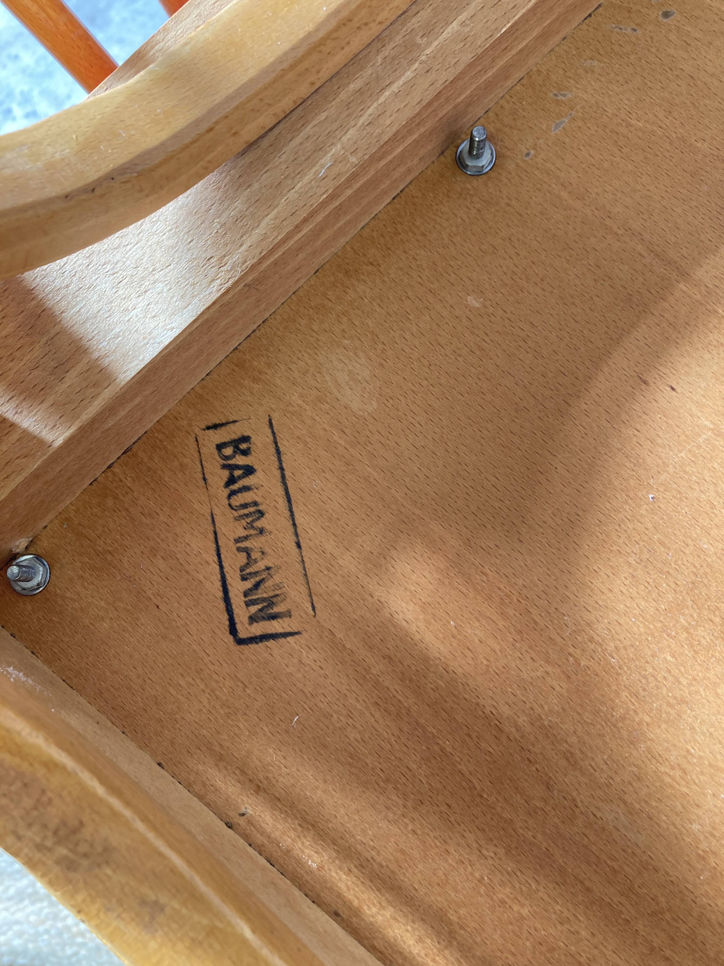 Set of 4 mismatched bistro chairs