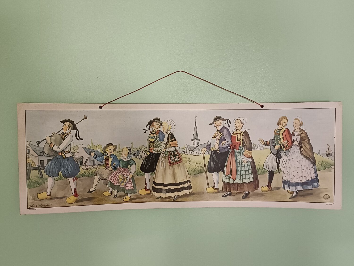 Rectangular educational poster, Brittany