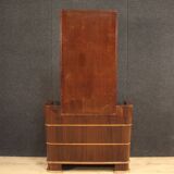 Italian wood design cheval mirror from 70s