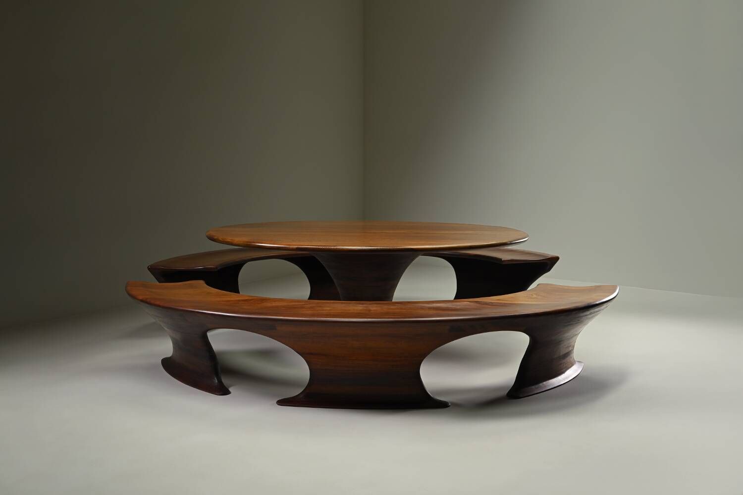 Oval dining set by Marc van Rampeberg for Rampelberg Designs, Kenya Afrik.
