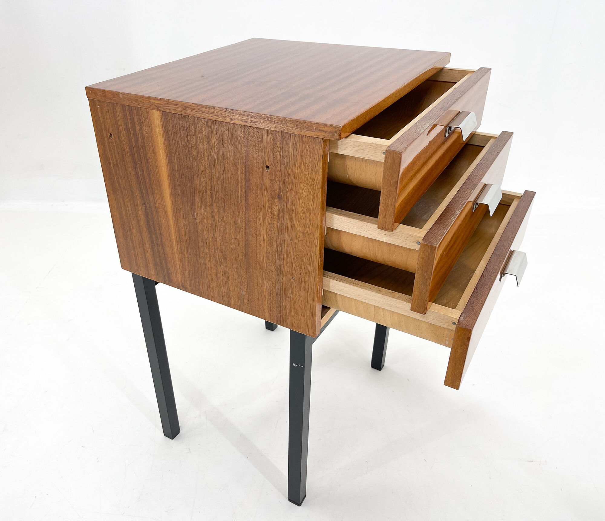 Set of mid-century bedside tables Czechoslovakia