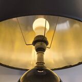 Very beautiful large 1970's egg lamp Le Dauphin in Murano glass and brass