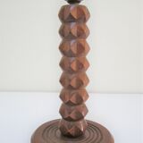 Solid wood lamp foot "diamond tip" years 40-50