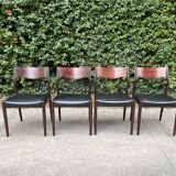 Suite of 4 rosewood chairs by Cor Botenbal for Fristho Franeker