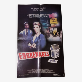 Affiche du film engrenages - vintage 1987 / 1988