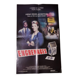 Affiche du film engrenages - vintage 1987 / 1988