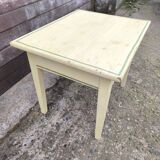 Yellow and green patinated coffee table by a local artist