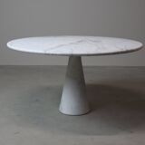 Angelo Mangiarotti ‘M1’ Dining Table in Solid Carrara Marble
