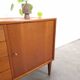 Teak sideboard met 4 lades en houten grepen, Bornhold