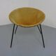 Danish Suede Folding Balloon Chair by Hans Olsen for Lea, 1960s