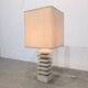 Grande lampe en pierre calcaire 1970s