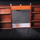 Mirrored teak medicine cabinet