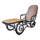 Thonet canngage lounge chair and bent beech wood circa 1900