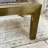 Table basse en laiton années 60