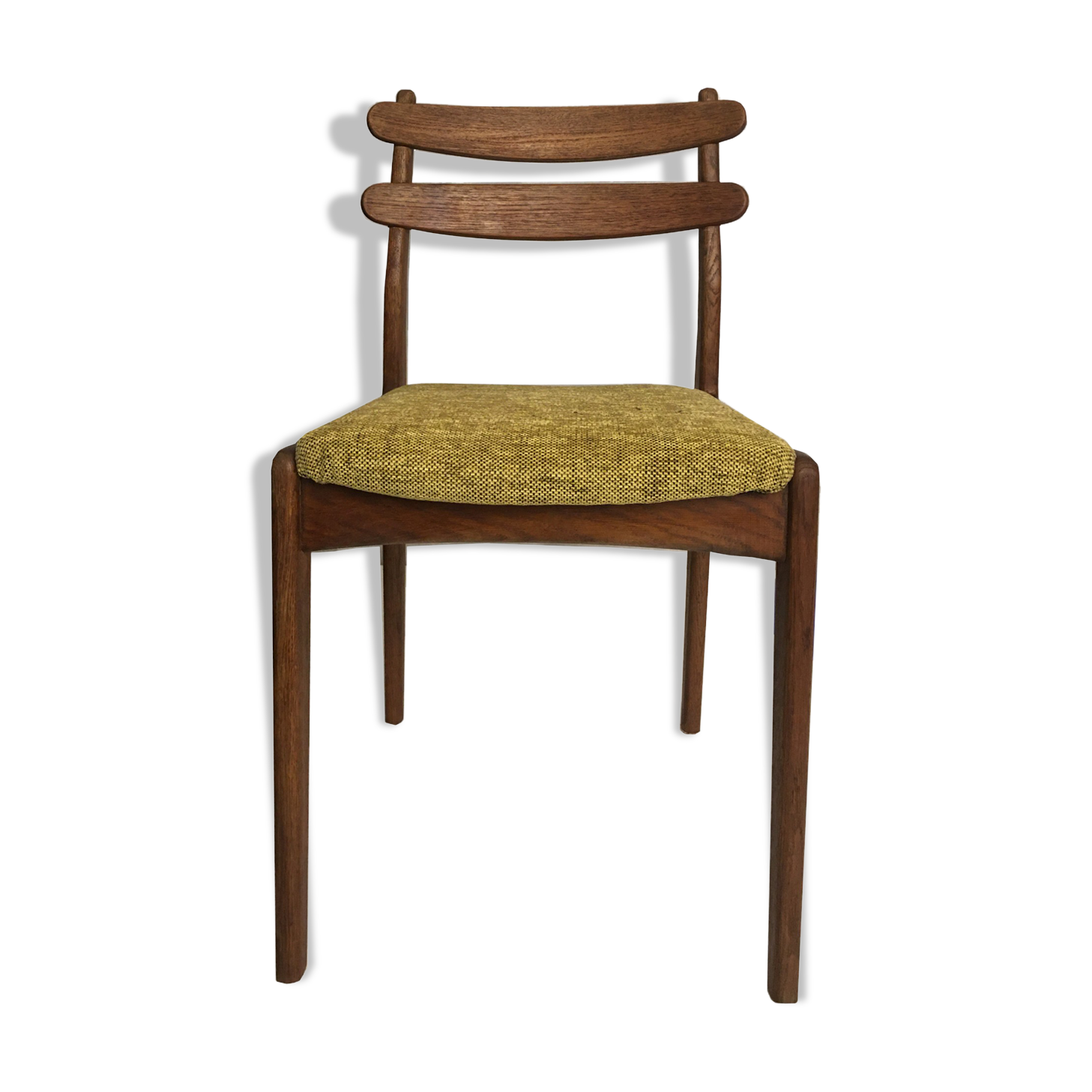 Chaise en chêne massif, danoise, années 60