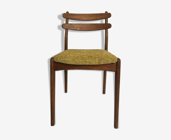 Chaise en chêne massif, danoise, années 60