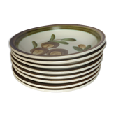 Set of 8 hollow plates of GIEN
