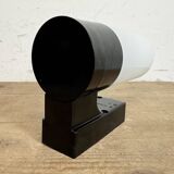 Industrial Brown Bakelite Wall Light with Milk Glass, 1960s