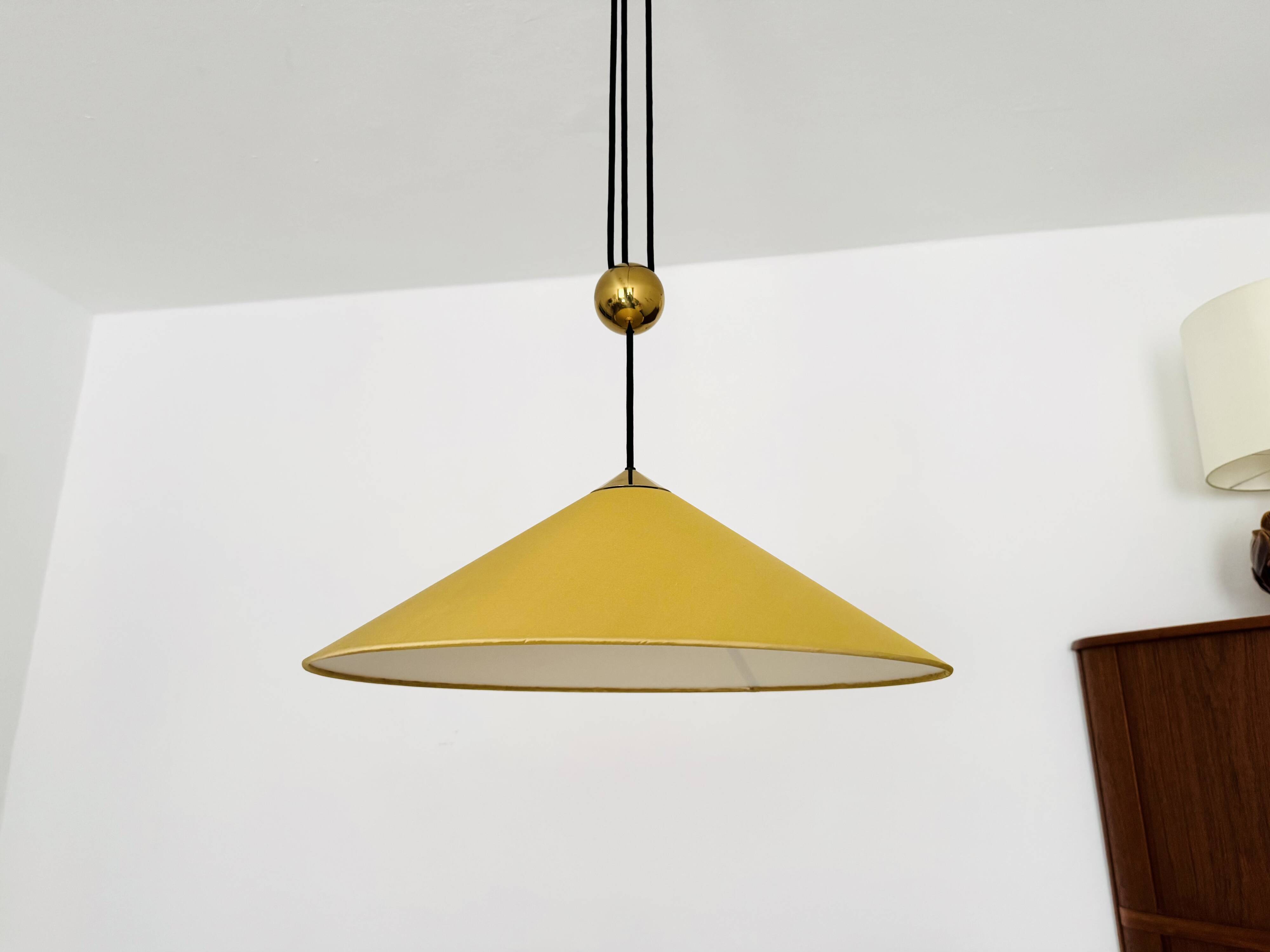 Large Adjustable Pendant Lamp with Counterweight by Florian Schulz
