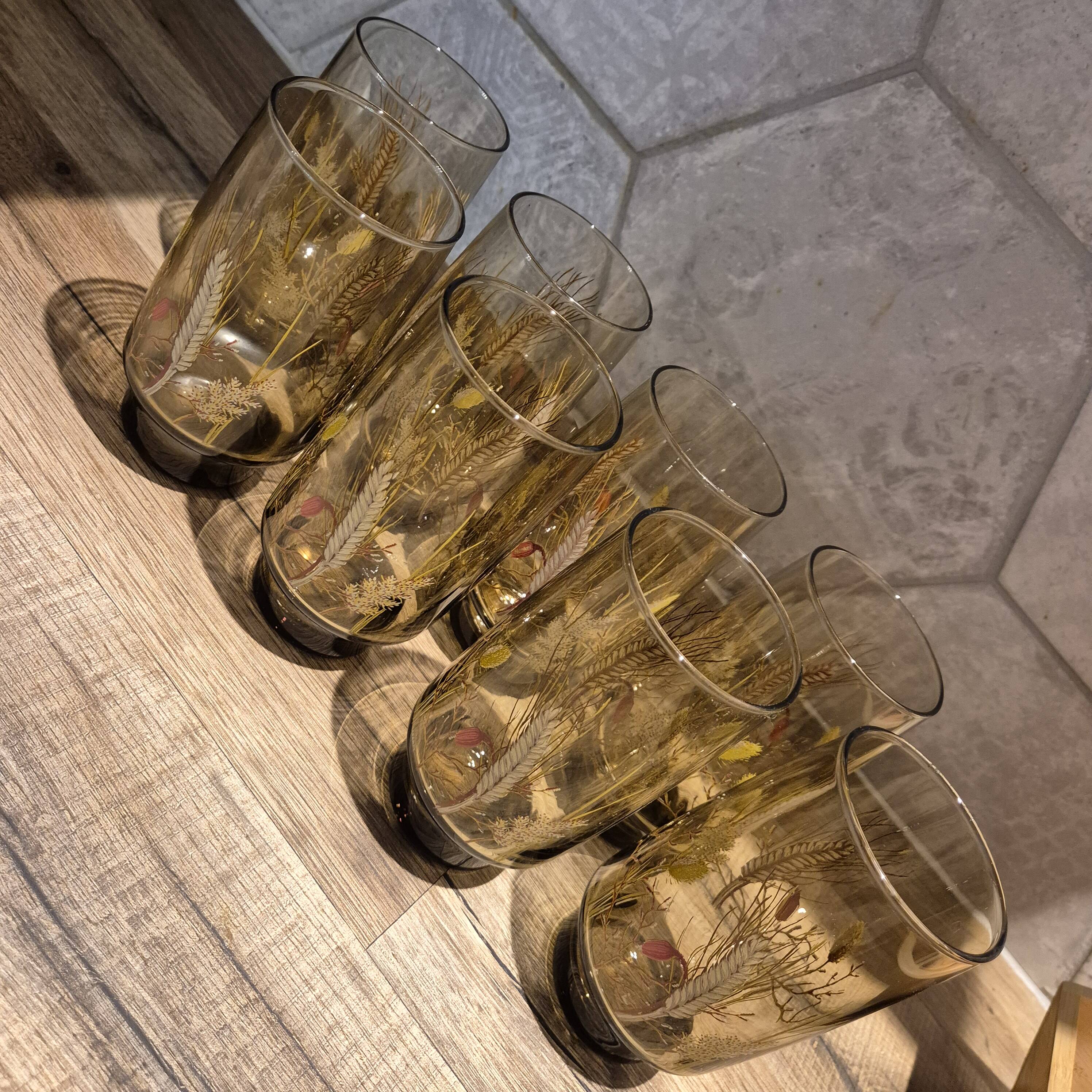 Lot de 8 verres Luminarc Tivoli épi de blé