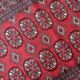 Handmade vintage Uzbek Bukhara runner 80cm x 274cm, 1960s