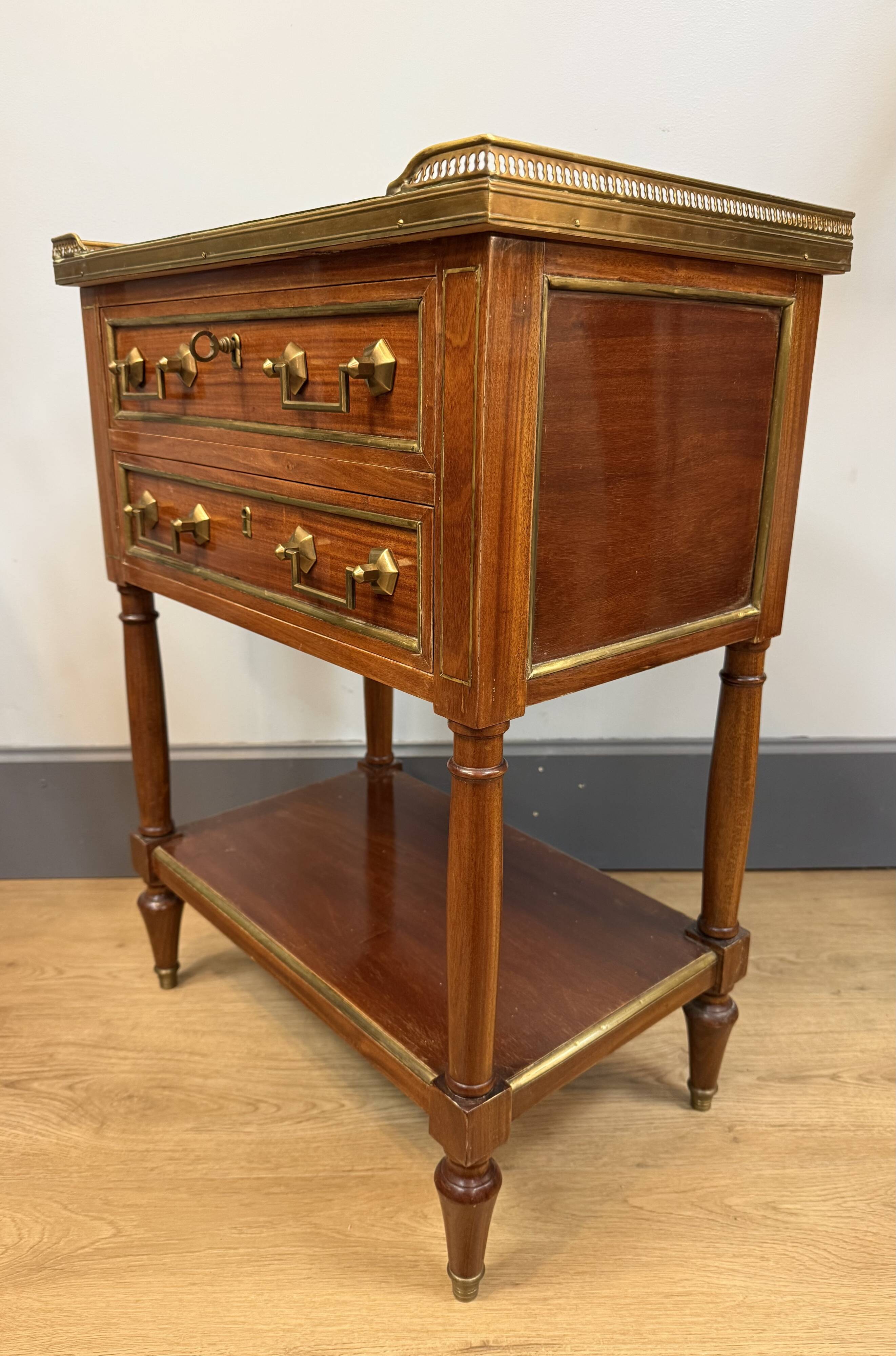 Mahogany chiffonnier in Louis XVI style.