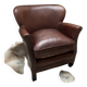 Fauteuil club en cuir