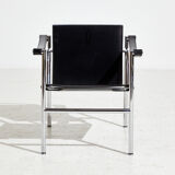 Lc1 leather armchair by le corbusier for cassina