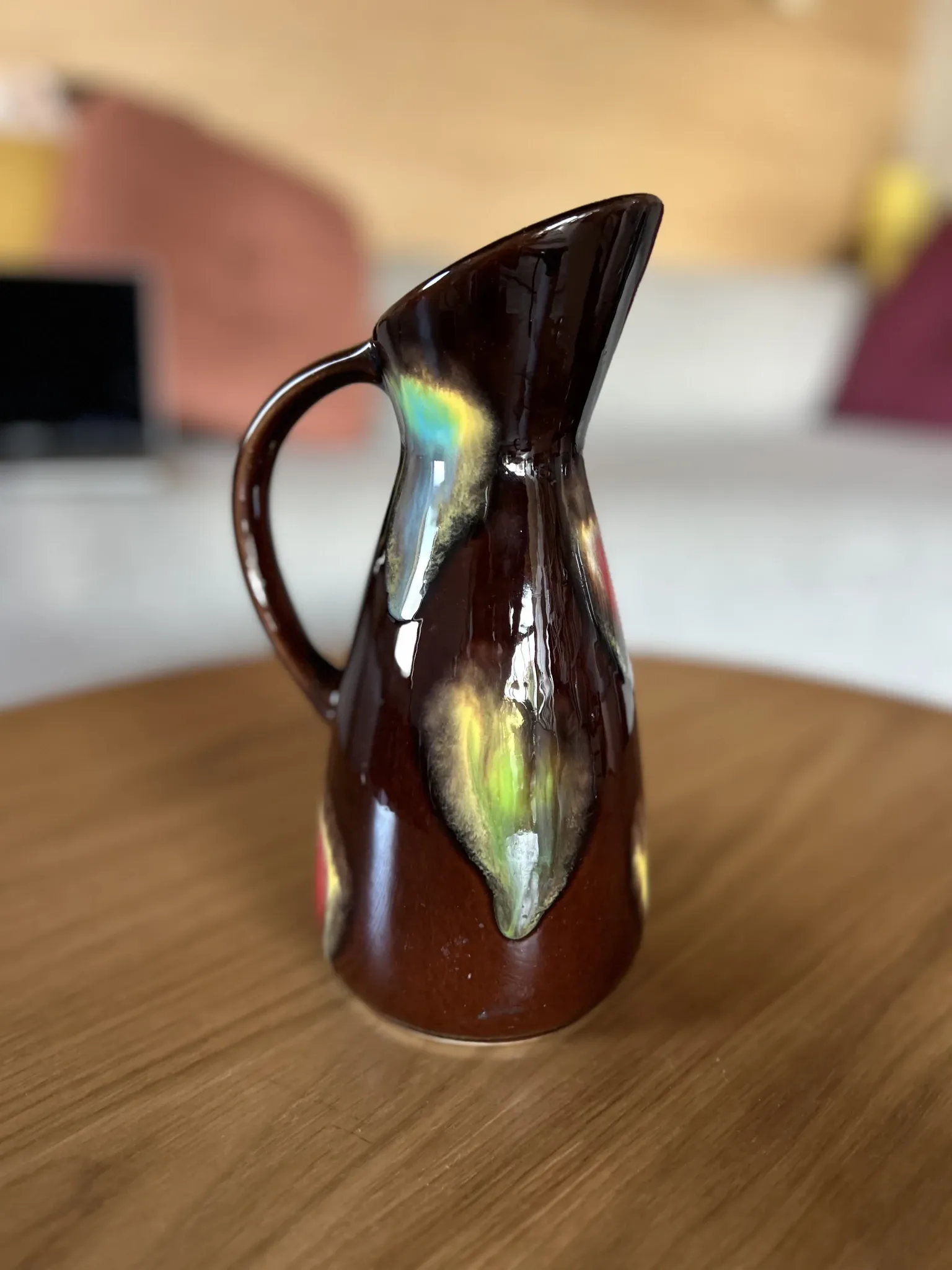 Vase / Ceramic jug Poët-Laval signed Maryse P.L. vintage 1960-1970