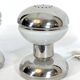 Goffredo Reggiani chrome and milk glass table lamps from 70s