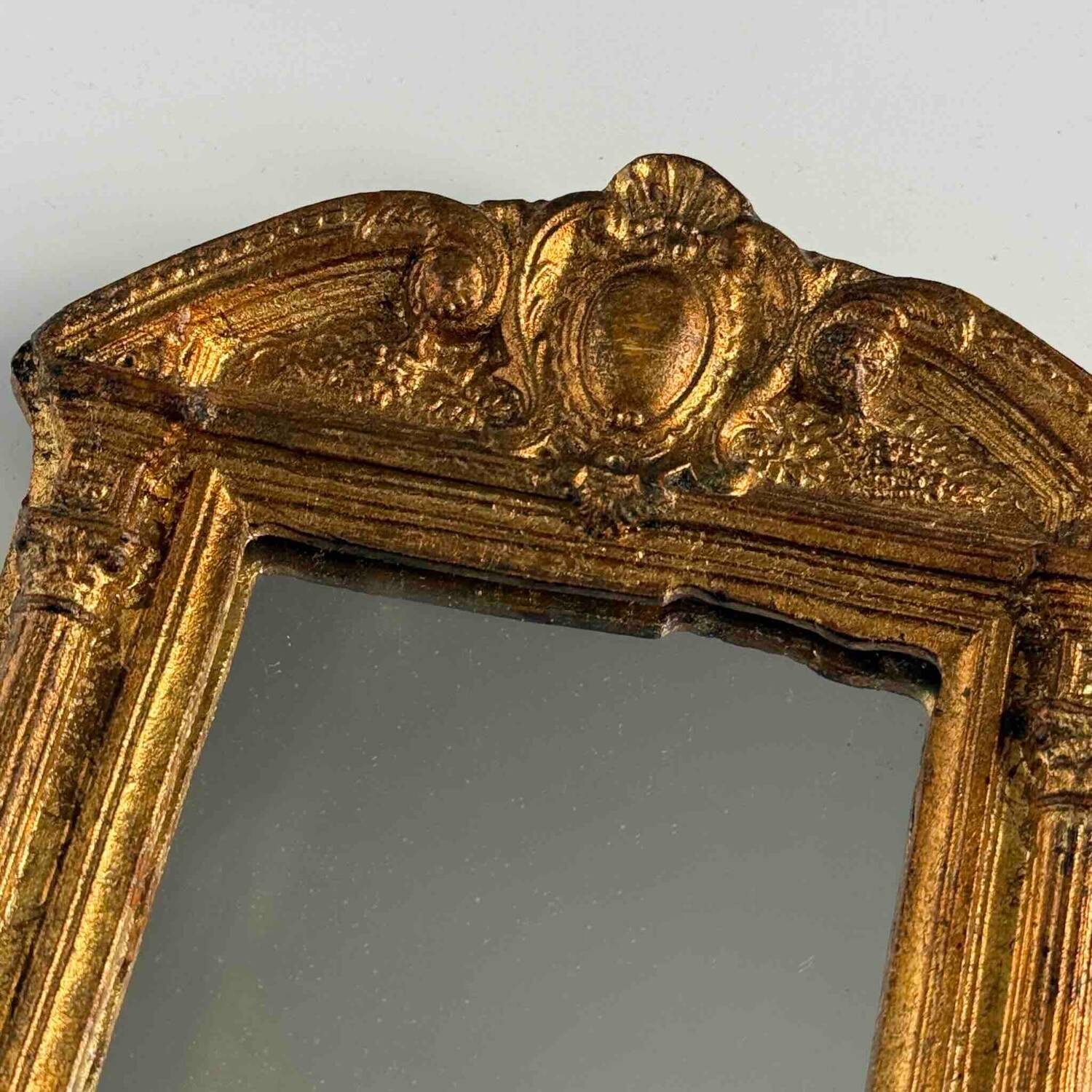 Small Vintage Gold Mirror – Neoclassical & Napoleon III Style
