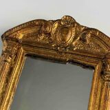 Small Vintage Gold Mirror – Neoclassical & Napoleon III Style