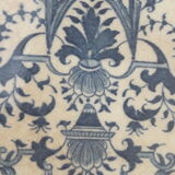 Ancient plate in porcelain earthenware crystals the large deposit E Bourgeois